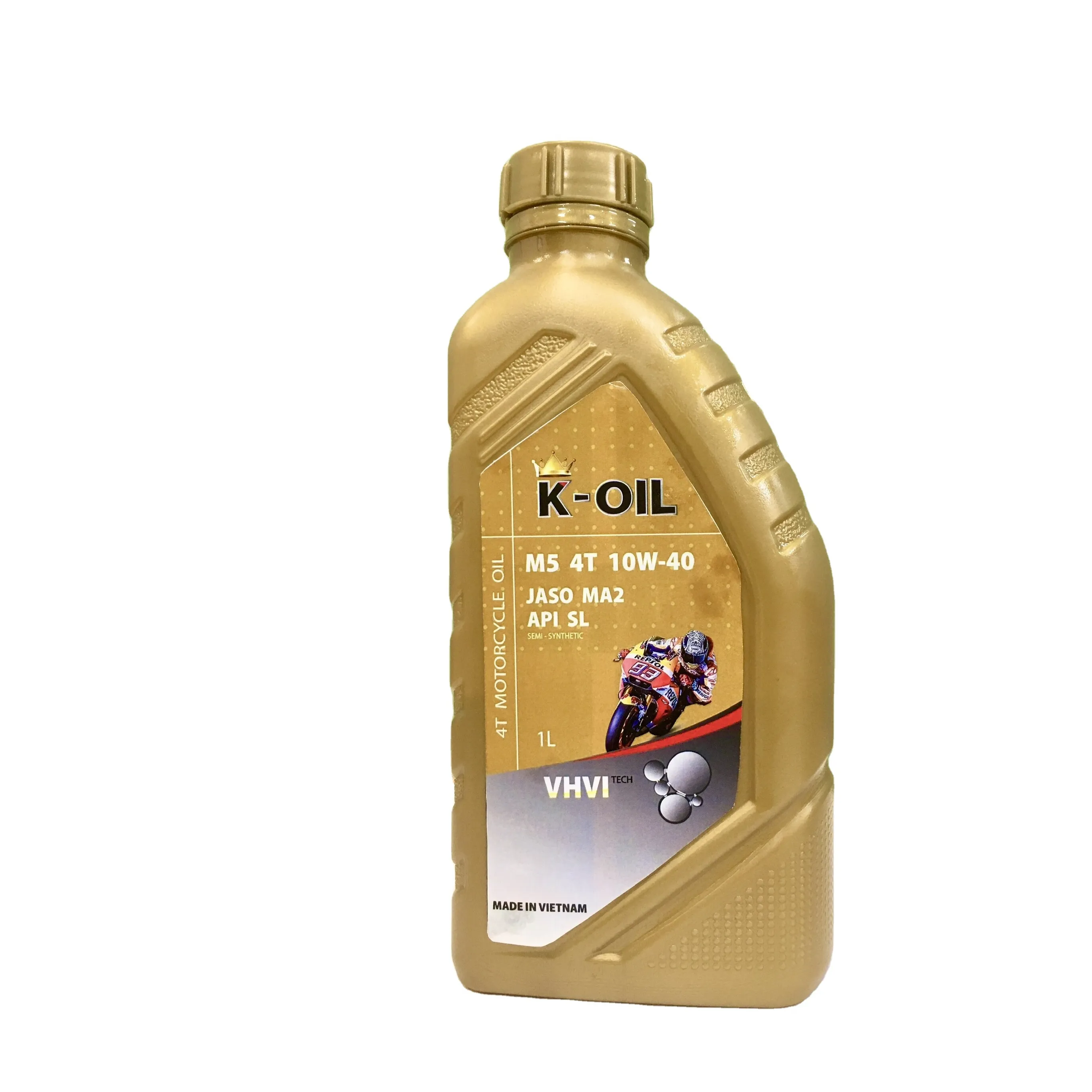 K-oil-aceite de motor M5 4T, para motocicletas de 4 tiempos, 10W-30, apil SL, JASO MA2, el mejor rendimiento