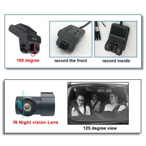 4G AI coche DVR 3 lentes Dual Smart Dashcam GPS Adas Dms CMSV6 grabación WDR funciones Android espejo retrovisor Cámara - Product Image 5