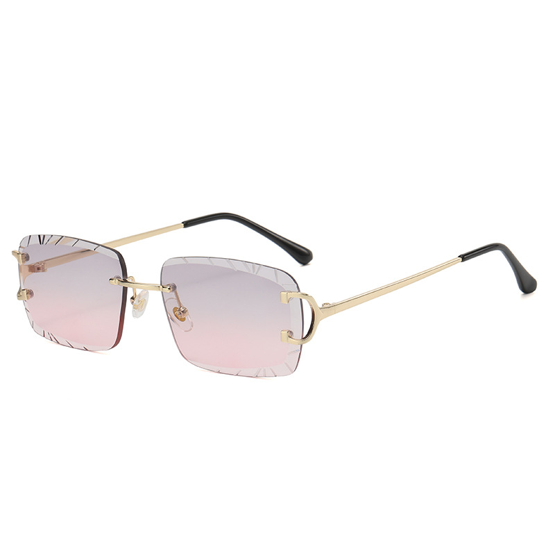 Gold frame gray powder c6