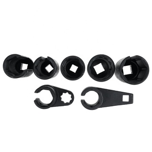 Red Colour 7pcs <strong>O2</strong> Oxygen <strong>Lambda</strong> <strong>Sensor</strong> Socket 6 Point Wrench Tool Remover Installer Box Universal Oxygen <strong>Sensor</strong> Removing Kit - Product Image 3