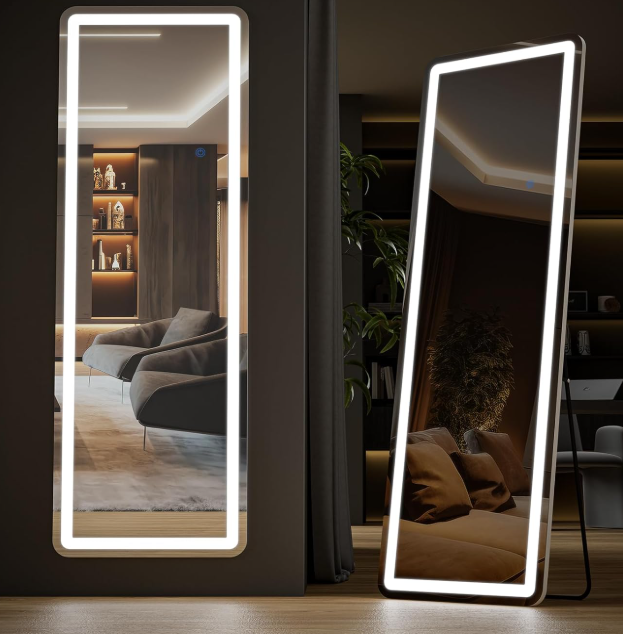 D, Miroir pleine longueur, noir