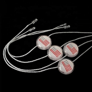 Factory Direct Price Customized Clear Logo Plastic <strong>Loop</strong> Fasteners Hang Tag <strong>String</strong> Lock for Clothes - Product Image 3