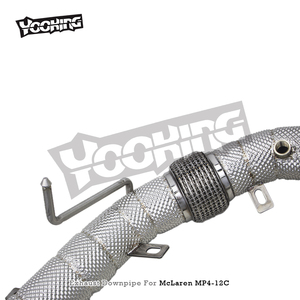 Factory Turbo Downpipe for Mclaren MP4-12C 2012-2014 Engine Racing Sport Car Exhaust Downpipe with Heat Shield <strong>Header</strong> - Product Image 6