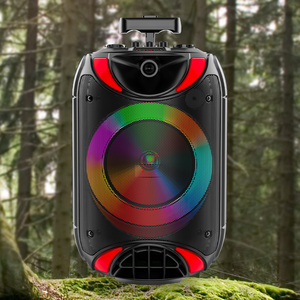 8-Inch Mini RGB Remote <strong>Control</strong> Karaoke Bass Speaker Best Factory Price for Outdoor TWS Party Luminous Color Audio <strong>Computer</strong> Use - Product Image 4