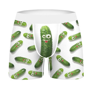 Erkek süt ipek streç boksör yüzmek mayo 3D dijital baskı karikatür yetişkin külot özel Logo nefes ODM örme bel boyutu - Product Image 6