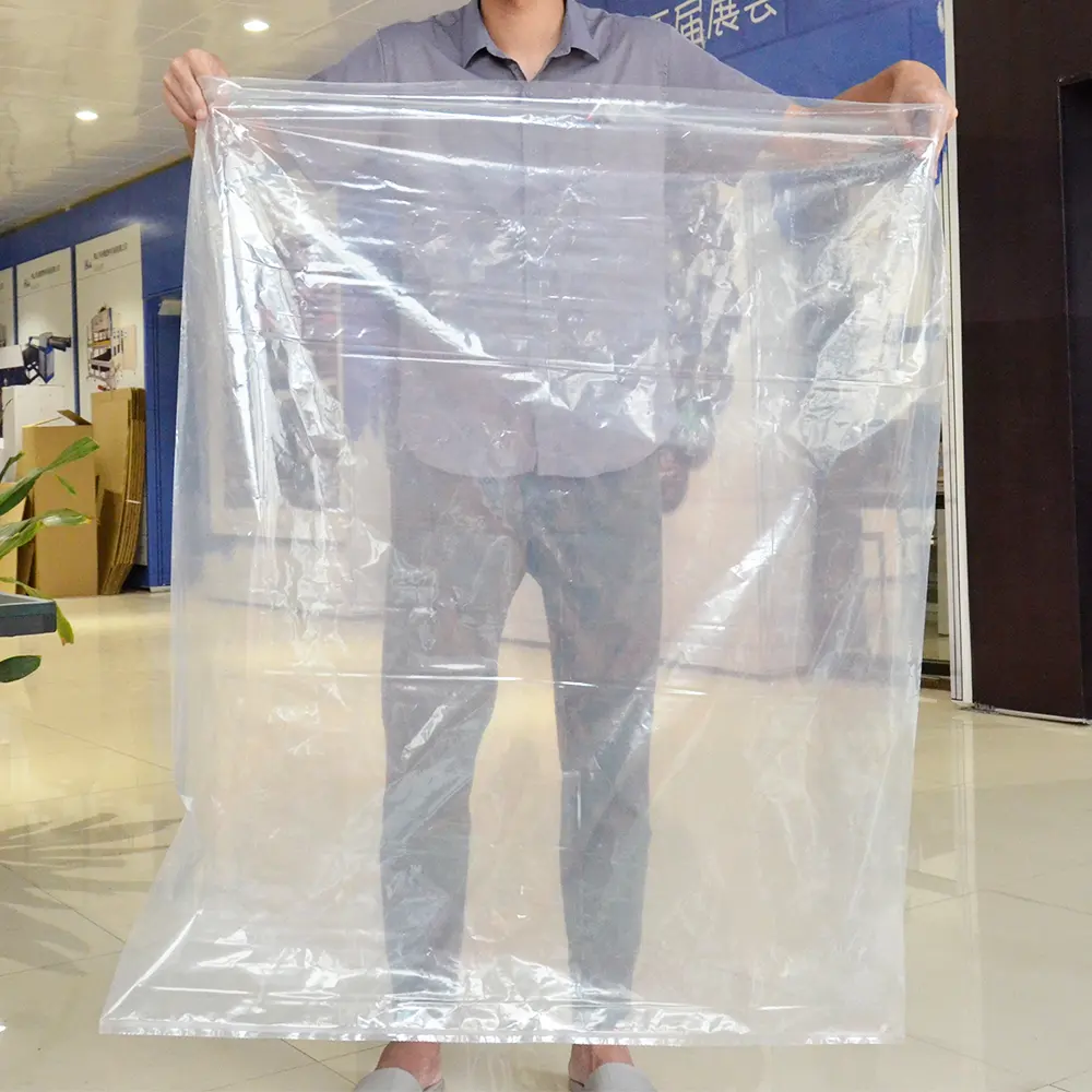 Bolsa de polietileno de plástico a prueba de humedad, impermeable y a prueba de polvo, transparente, todos los tamaños