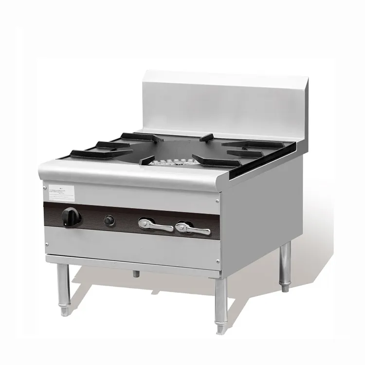 Commercial Gas Stock Pot Range Big Power Heavy Duty Cooking Stand Stainless Steel Wok Burner Gas Stove