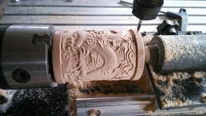 <strong>Multi</strong>-Spindle <strong>CNC</strong> <strong>Router</strong> Machine <strong>Rotary</strong> Axis for Carving Relief Patterns Cylindrical Quantity Production Motor Pump Gear - Product Image 4