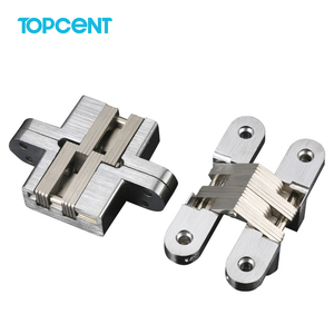 Bản lề cửa âm hiện đại chất lượng cao TOPCENT, có thể điều chỉnh 180 độ, cửa gấp vô hình, hoàn thiện bằng mạ crôm - Product Image 1
