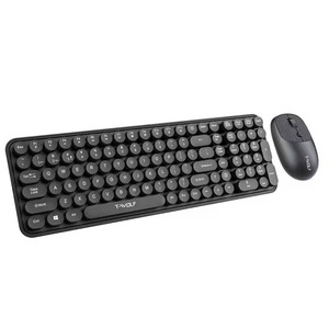 Kit de miniteclado y ratón con logotipo personalizado 2,4G Ratón inalámbrico para juegos con combinación de teclado inalámbrico USB Precio de fábrica Colores mezclados - Product Image 2