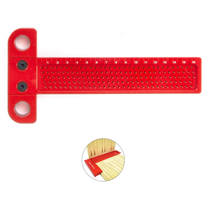 Alüminyum alaşım marangoz aracı t-tipi delik kazımalı cetvel 90 derece konumlandırma geçti hattı ölçer scriber ağaç İşleme scriber - Product Image 2