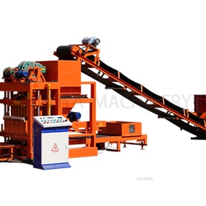 Intelligente sistema di controllo intelligente blocco di cemento blocco macchine di stampaggio QTJ4-25 blocco e mattone che fa la macchina - Product Image 2