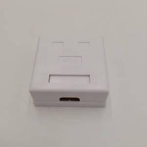 CAT5e 2 RJ45 8P8C kadın çıkışları beyaz Jack UTP korumasız yüzey montaj çift bağlantı Jack kutusu - Product Image 5