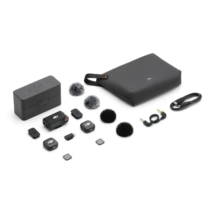 DJI MIC 3 (สองต่อหนึ่งพร้อมกล่องชาร์จ)