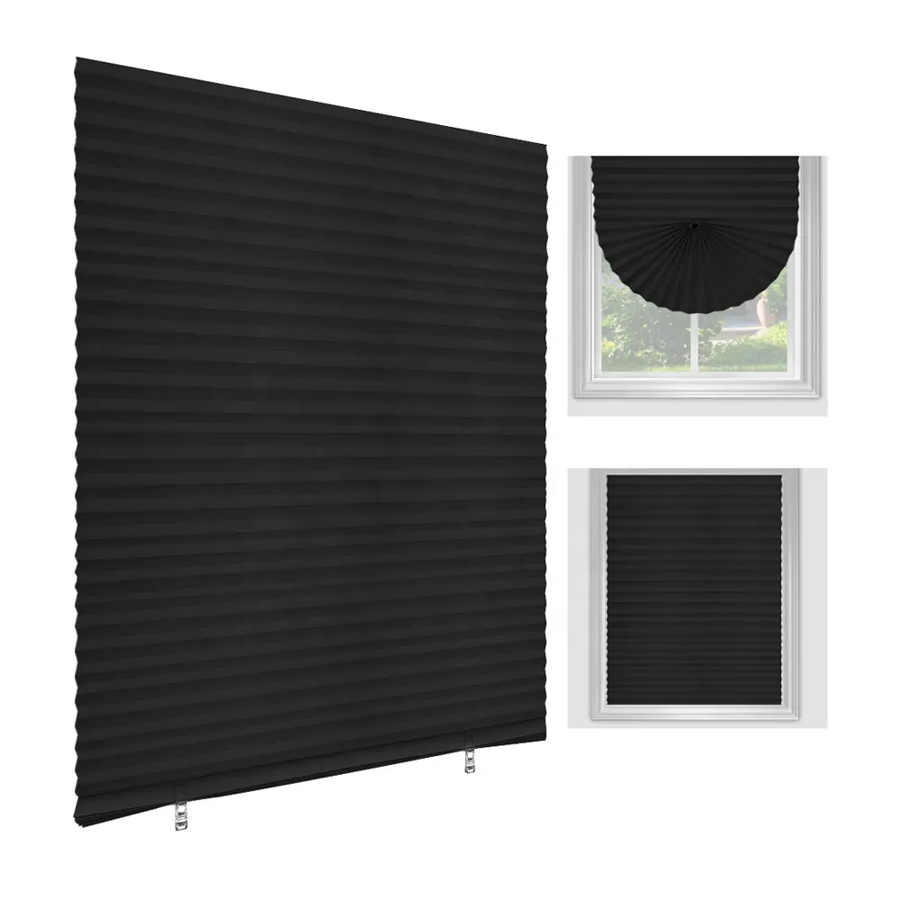 SUNfree Pleated Selfadhesive Blinds And Curtains For Construction Sites Easy Fix Plisse Curtain Plisada Textil Persiana