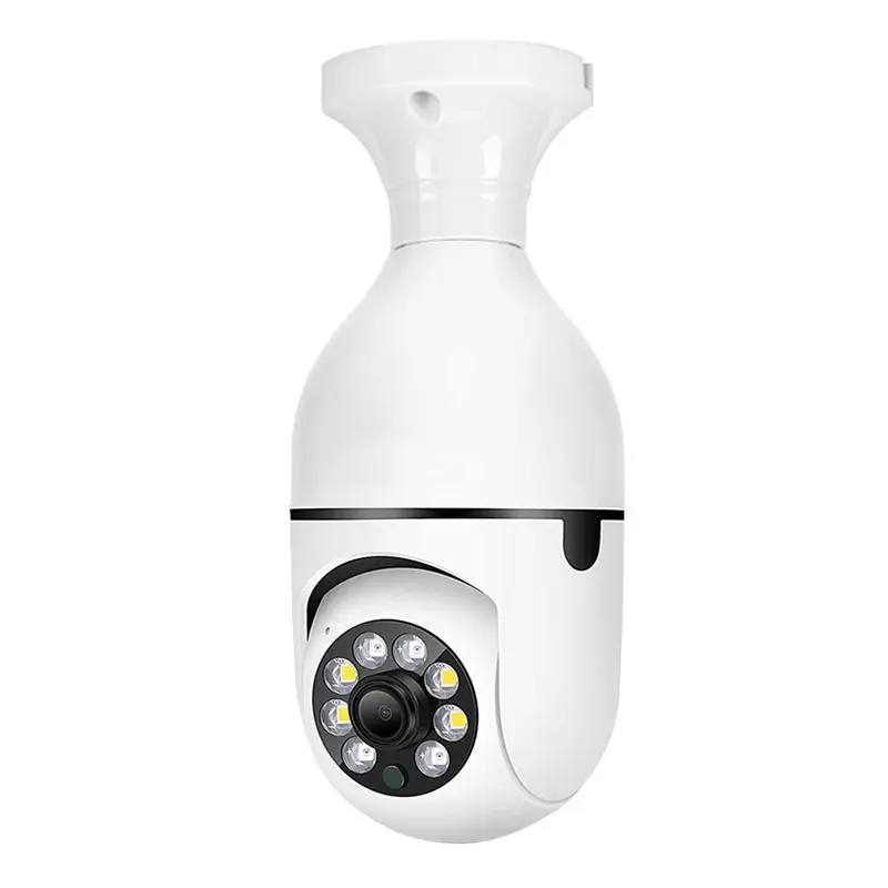 Telecamera ptz sorveglianza esterna vendita calda a6 lampadina telecamera hd wifi smart camara e27 telecamera cctv di sicurezza domestica