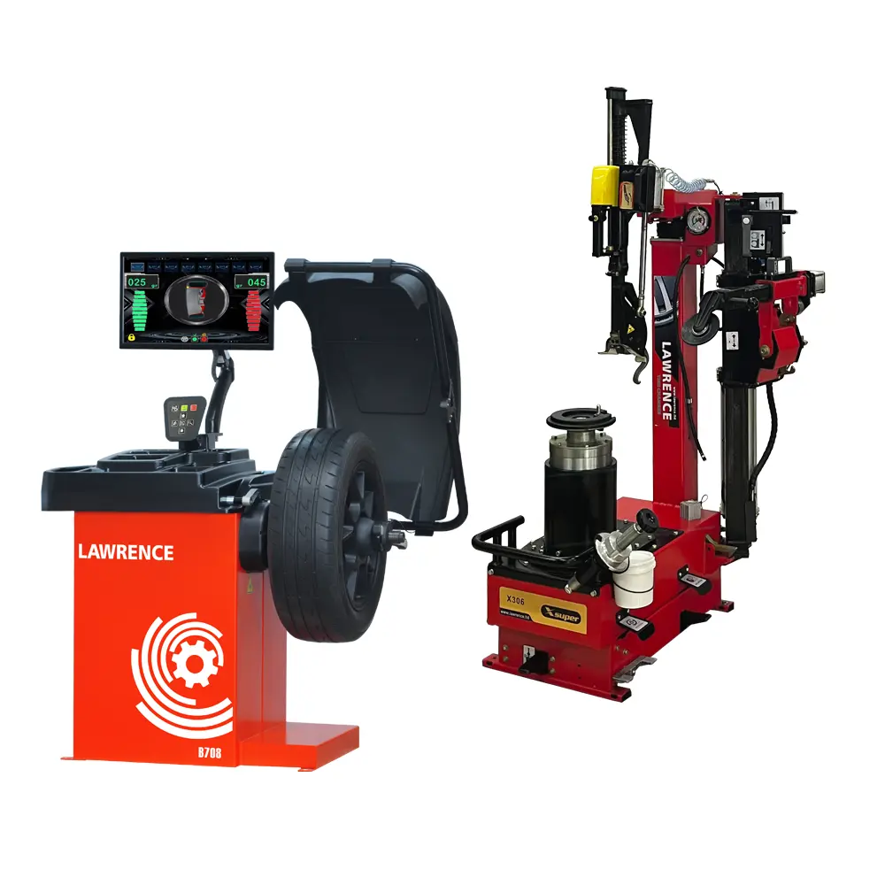 Vehicle Tire Machine and Balancer Combo with certer air automatically laser line indicator function tire changer balance machine