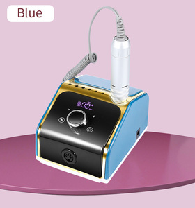 Taladro de uñas recargable-Motor turbo de 35000RPM y diseño ergonómico con control de velocidad personalizado + Función de interruptor de dirección automática