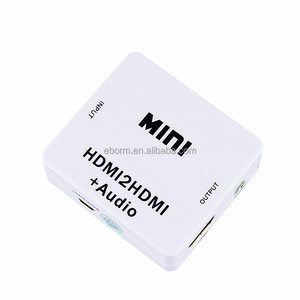 2 in 1 Video <strong>Converter</strong> With Audio Compatible Female Live Streaming HDCP1.4 Adapter <strong>HDMI</strong> <strong>to</strong> <strong>HDMI</strong> Video <strong>Converter</strong> - Product Image 5