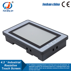 Huaqingjun 4.3 "TFT LCD หน้าจอสัมผัส Ethernet RS485 LAN DC10-30V สื่อสาร232 mbus HMI สำหรับ PLC - Product Image 5
