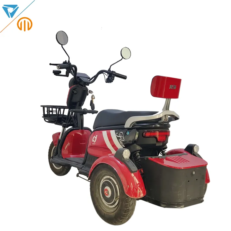 VIMODE حار بيع الكهربائية دراجة ثلاثية العجلات 3 ثلاثة عجلة الدراجات النارية الإعاقة مع padals للبالغين/المسنين