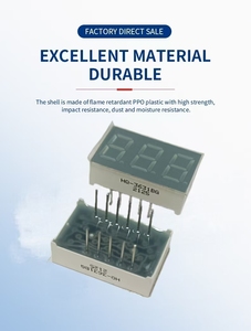 0,36-Zoll 7-Segment-Digitalanzeige 3-stellige LED mit grauer Oberfläche Hochwertige, super hellgrüne Farbe für elektrische Produkte - Product Image 2