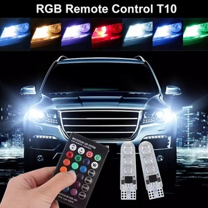 HAIZGリモコン付きLEDライトRGB W5W LED電球12V読書灯ナンバープレートライトT10LEDライト - Product Image 5