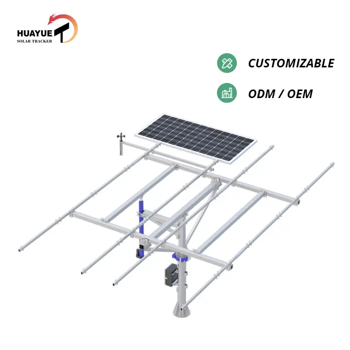 3kw HYS-10PV-144-LSD Alto desempenho de custo rastreador solar controlador 2 eixo rastreador solar rastreamento dual axis rastreador solar