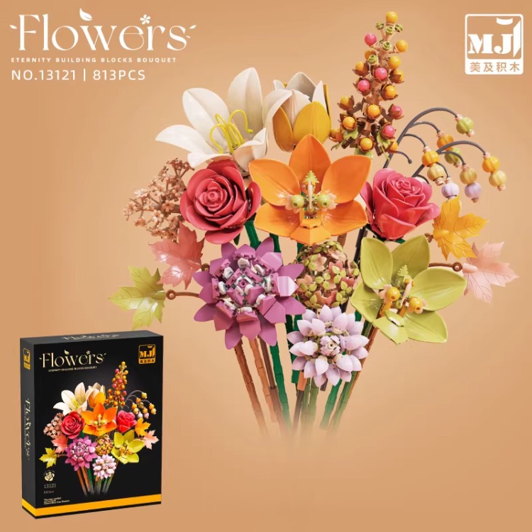 Ramo de banquete de otoño - 813 piezas - caja de color