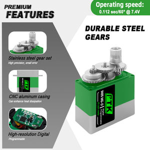 PTK 9495 MG-D Metal Gear 9g-sized Digital TR X4 RC <strong>Servos</strong> Upgrade Kit For Helicopter Fixed-Wing Model Aircraft - Product Image 4
