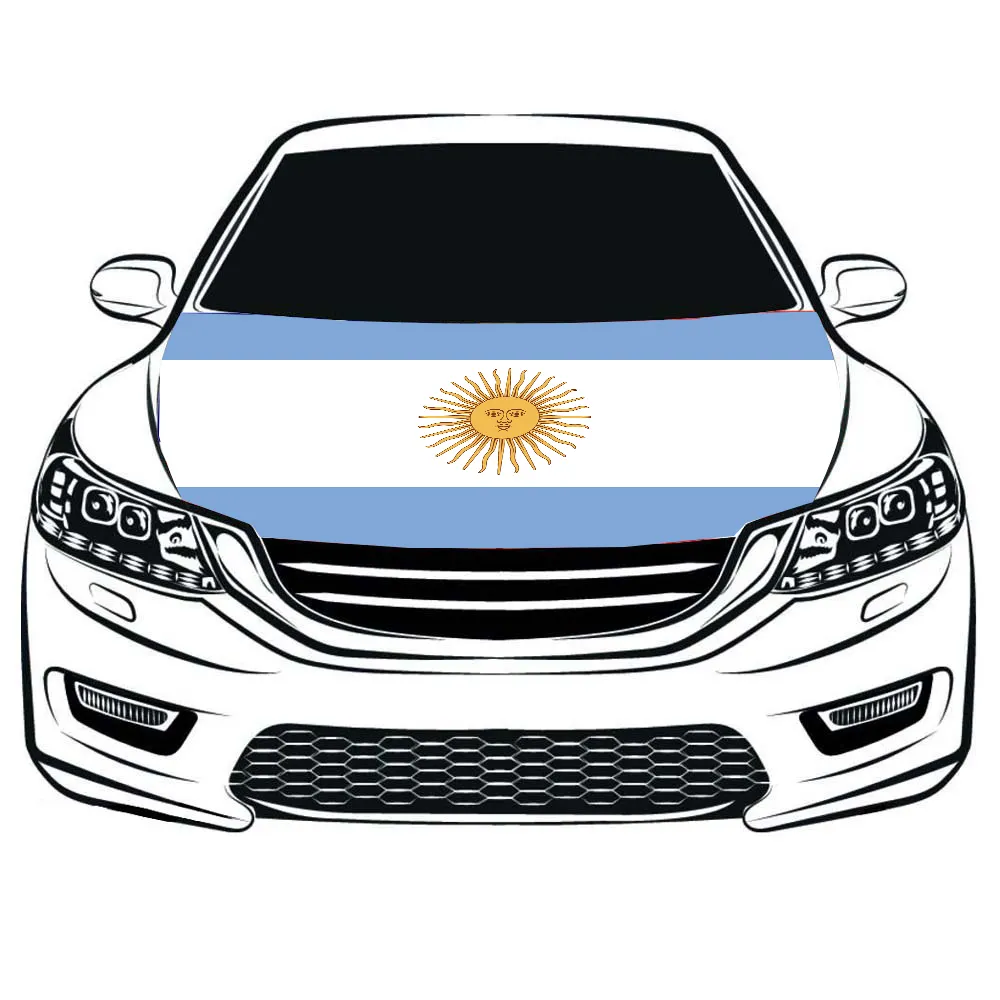 Diskon khusus pabrik Sunshine Argentina jendela bendera mobil untuk antena mobil sisi ganda sublimasi bendera jendela mobil