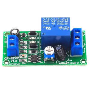 RNSbot <strong>Delay</strong> Relay Module Adjustable <strong>Delay</strong> Relay Module NE555 Timing Timer Relay Control Switch Board 12V DC - Product Image 2
