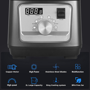 Buchymix âm thanh bằng chứng Máy xay sinh tố và juicers im lặng micheur Máy xay sinh tố cho nhà bếp Trái cây thực phẩm Ice thịt máy xay sinh tố tiếng ồn thấp với bìa - Product Image 2