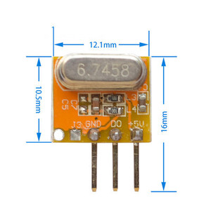 150m de tamaño pequeño receptor módulo 433 tamaño pequeño módulo receptor AG-RXB14 - Product Image 5