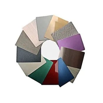 Hoja de corte personalizada SandBlast/HL Hoja de acero inoxidable de color grabado Hoja decorativa para pared/Cocina