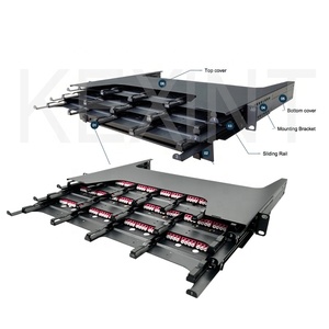 KEXINT High Density 144-Core Data Center <strong>Patch</strong> <strong>Panel</strong> 19 Inch 1U ODF Fiber Optic Equipment - Product Image 3