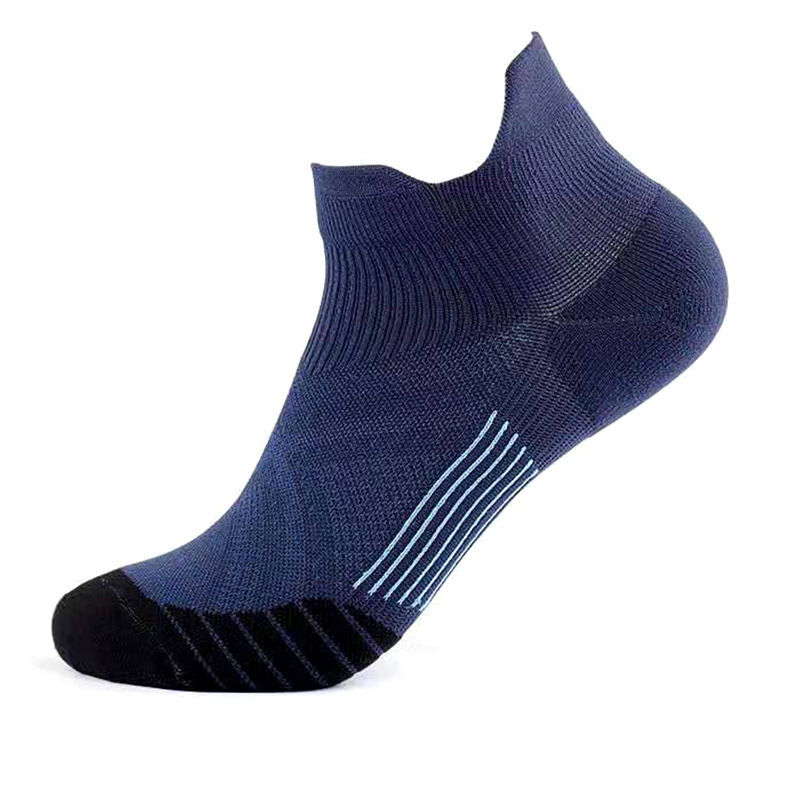 Navy blue ear short socks