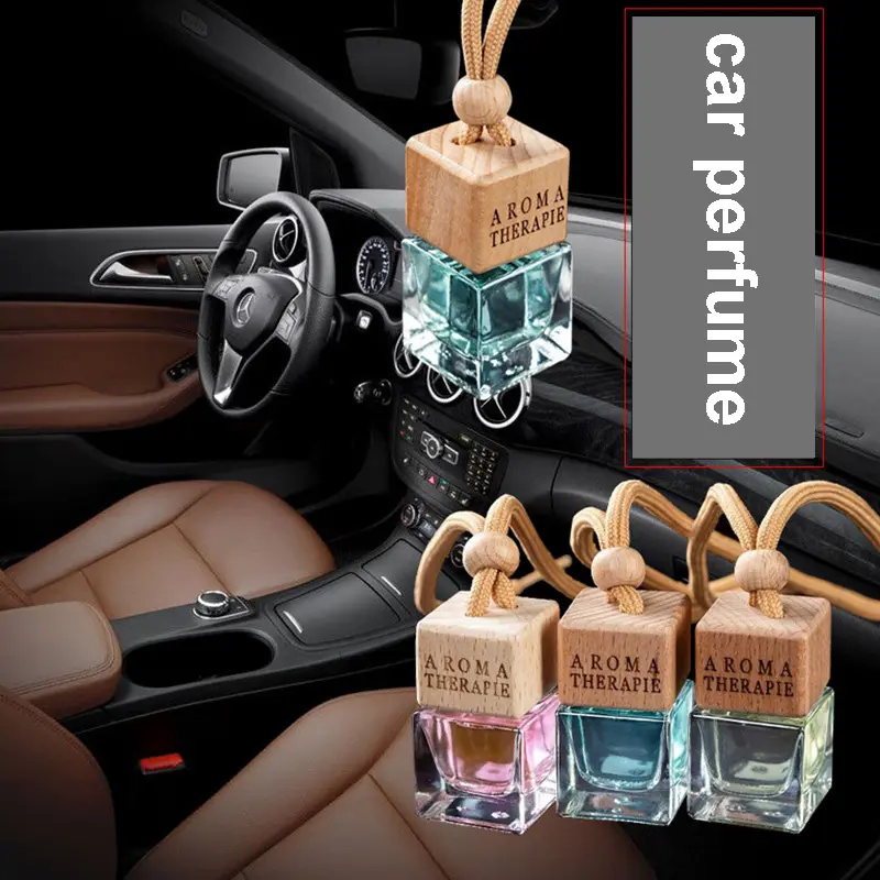 Luxe Hete Verkopende Draagbare Mini Hangende Houten Koele Auto Parfum Luchtverfrisser