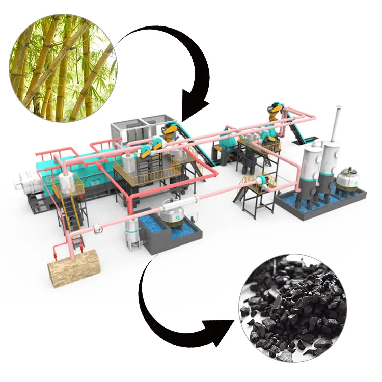 베스톤 그룹 대나무 숯 만들기 기계 탄화로 바이오 숯을 만드는 기계와 활성탄