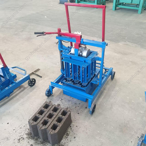 Küçük hareket fiyatı için inşaat için Hollow blok yapma makinesi yarı otomatik QMR2-45 mobil katı kil tuğla makineleri - Product Image 4