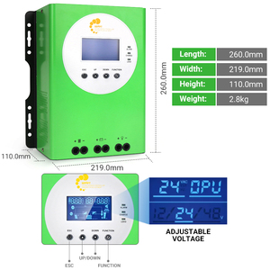 LCD-Anzeige 12 V 24 V 36 V 48 V 5200 W MPPT Solarladeregler 100 A Solarladeregler für Panel - Product Image 5