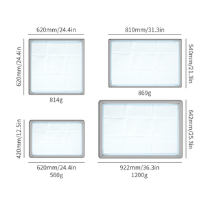 Vários tamanhos antiderrapante Silicone Pee Pad Holder para cães à prova de vazamento Puppy Potty Training Pad Bandeja com borda alta Pet <span class=keywords><strong>Toilet</strong></span> Mat - Product Image 6