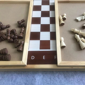 Wooden Puzzle <strong>Table</strong> <strong>with</strong> Chess or Checkers Rules <strong>Multi</strong> <strong>Functional</strong> Wooden Puzzle <strong>Table</strong> <strong>Game</strong> Board for Chess and Puzzles - Product Image 1