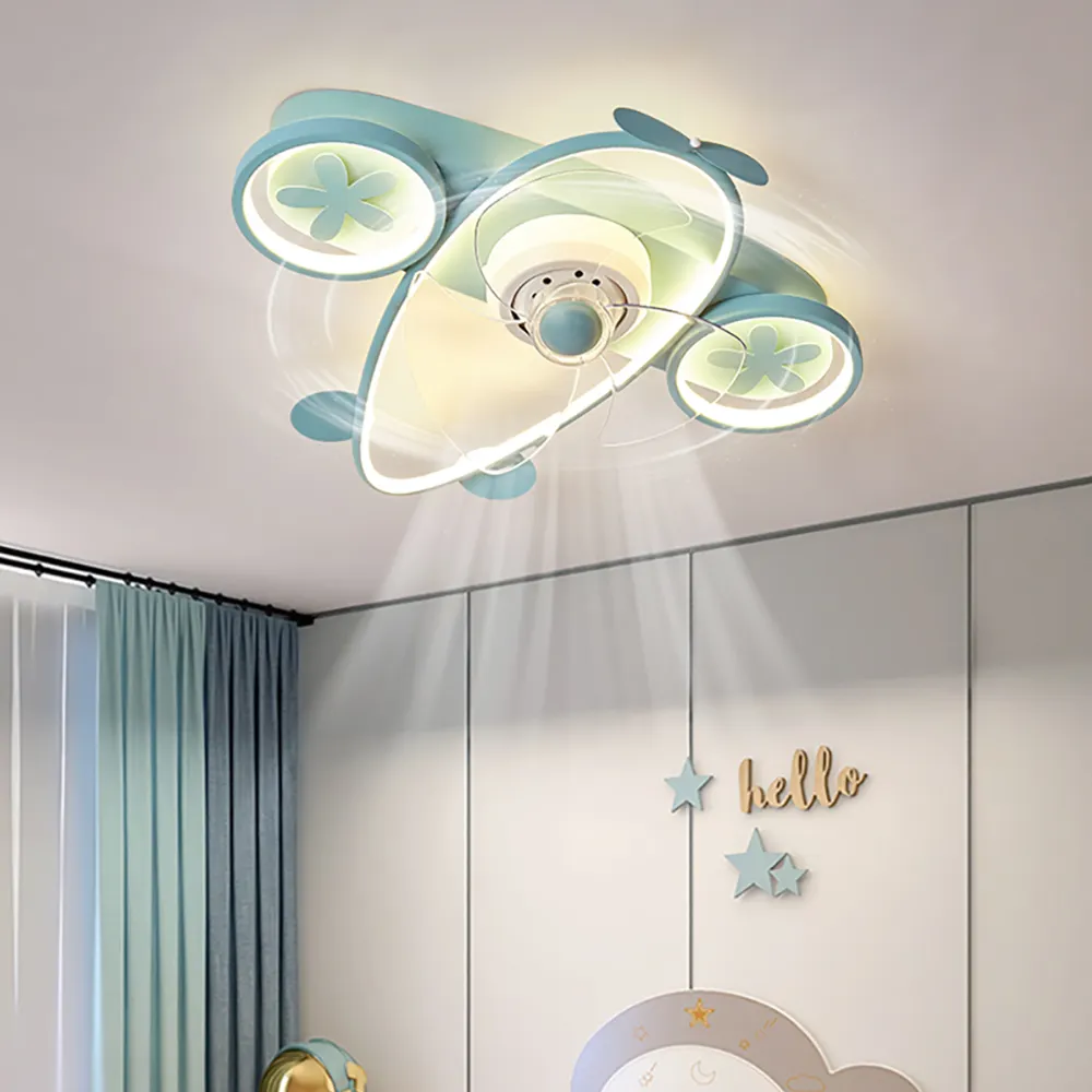 LED Niños Dormitorio Avión de dibujos animados Luz de techo Lámpara de techo para niños Accesorios de iluminación para bebés Niña Niño Iluminación Lámpara de habitación para niños No