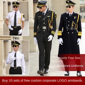 Autumn and Winter Coat New Security Uniform Suit Security Uniforms Image Position Concierge Clothing Overalls Property Tooling - Product Image 2