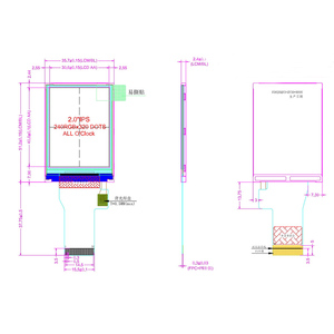 Modulo LCD personalizzato da 2 pollici IPS Full View 320*240 risoluzione Smart Watch Display - Product Image 6