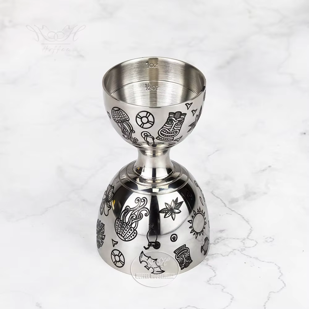 Tiki (Black) Bell Jigger
