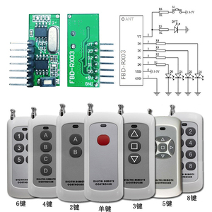433MHz fern gesteuertes Auto 433MHz Wireless Switch Transmitter mit Receiver Learning Functional