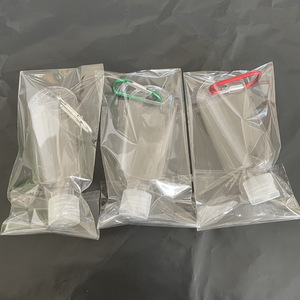 חיות מחמד פלסטיק אלכוהול יד sanitizer מפתח שרשרת מחזיק בקבוק עם Keychain