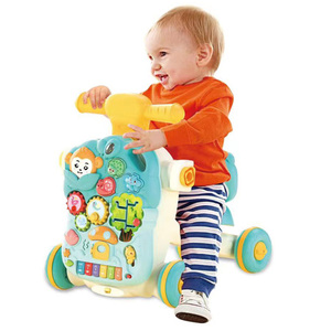 <strong>Multi</strong> <strong>Functional</strong> Cheap Plastic Learning Walker Two-in-one Activity Push Car Baby Walker Toy Learning <strong>Table</strong> for Kids - Product Image 2